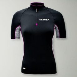 Koszulka treningowa BOSTON MC. Czarne koszulki damskie LEGEA, z materiału, bez zapięcia, do biegania. Za 70.00 zł.