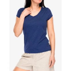 Koszulka bawełniana damska Royal Robbins Featherweight Slub Tee. Niebieskie koszulki sportowe damskie ROYAL ROBBINS, bez wzorów, z bawełny, bez ramiączek. Za 182.99 zł.