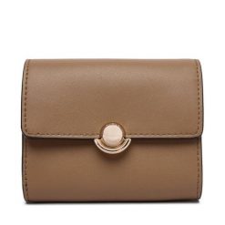 Portfel Furla. Brązowe portfele damskie Furla, bez wzorów. Za 609.99 zł.