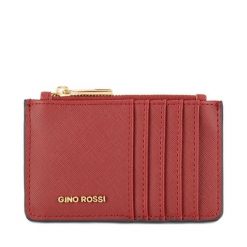 Portfel GINO ROSSI. Czerwone portfele damskie Gino Rossi, bez wzorów. Za 49.99 zł.