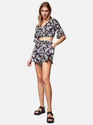 MAVI Koszulka w kolorze czarno-białym rozmiar: L. Białe koszulki damskie Mavi, l, bez wzorów, z wiskozy, bez kołnierzyka, bez ramiączek. Za 30.42 zł.