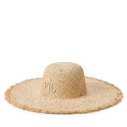 Kapelusz LAUREN RALPH LAUREN. Brązowe kapelusze damskie Lauren Ralph Lauren, bez wzorów. Za 599.99 zł.
