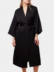 Triumph Szlafrok Robes Satin Robe 01 10216534 Czarny. Czarne szlafroki damskie Triumph, bez wzorów, z syntetyku, bez kaptura. Za 269.99 zł.