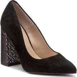 Półbuty SOLO FEMME - 14101-6A-020/G81-04-00 Czarny/Antracyt. Czarne czółenka damskie Solo Femme, ze skóry. W wyprzedaży za 219.00 zł.