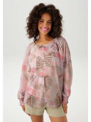 Aniston Bluzka w kolorze jasnoróżowym rozmiar: 38. Różowe bluzki damskie Aniston, bez wzorów, bez kołnierzyka, bez ramiączek. Za 82.99 zł.