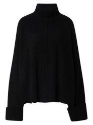 LeGer Sweter "Rafaela" w kolorze czarnym rozmiar: 40. Czarne swetry klasyczne damskie LeGer, prążkowane, bez kołnierzyka. Za 170.87 zł.