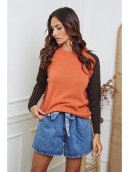 So Cachemire Sweter "Kaleis" w kolorze pomarańczowo-brązowym rozmiar: XL. Pomarańczowe swetry klasyczne damskie So Cachemire, xl, z kaszmiru, bez kołnierzyka. Za 217.95 zł.