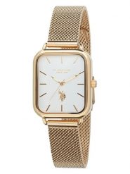 U.S. Polo Assn. Zegarek kwarcowy w kolorze złoto-białym rozmiar: onesize. Białe, analogowe zegarki damskie U.S. Polo Assn., metalowe. Za 262.91 zł.