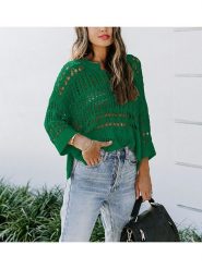 LA Angels Sweter w kolorze zielonym rozmiar: XL. Zielone swetry klasyczne damskie LA Angels, xl, bez kołnierzyka. Za 127.35 zł.