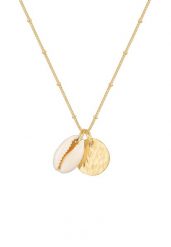 Elli Damski łańcuszek z zawieszką kulka płytka muszla kauri w srebrze 925 Sterling Silver Naszyjniki 1 ct. Szare naszyjniki damskie Elli, srebrne. Za 211.64 zł.