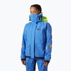 Kurtka żeglarska damska Helly Hansen Skagen Pro. Niebieskie kurtki damskie Helly Hansen, bez wzorów, bez kaptura. Za 2,229.00 zł.