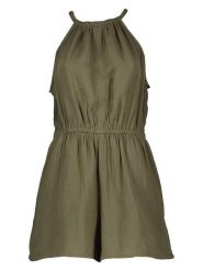 GAP Kombinezon w kolorze khaki rozmiar: XL. Brązowe kombinezony damskie GAP, xl, bez wzorów, z bawełny, bez kołnierzyka, bez ramiączek. Za 96.60 zł.