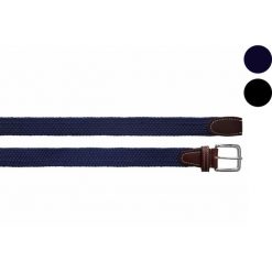 Pasek do spodni damski EQ.QUEEN Plaited elastyczny. Niebieskie paski damskie EQUESTRIAN QUEEN, bez wzorów. Za 88.99 zł.