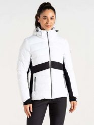 Dare 2b Kurtka narciarska "Glacial" w kolorze srebrnym rozmiar: 46. Szare kurtki sportowe damskie Dare 2b, bez wzorów, bez kaptura. Za 217.99 zł.