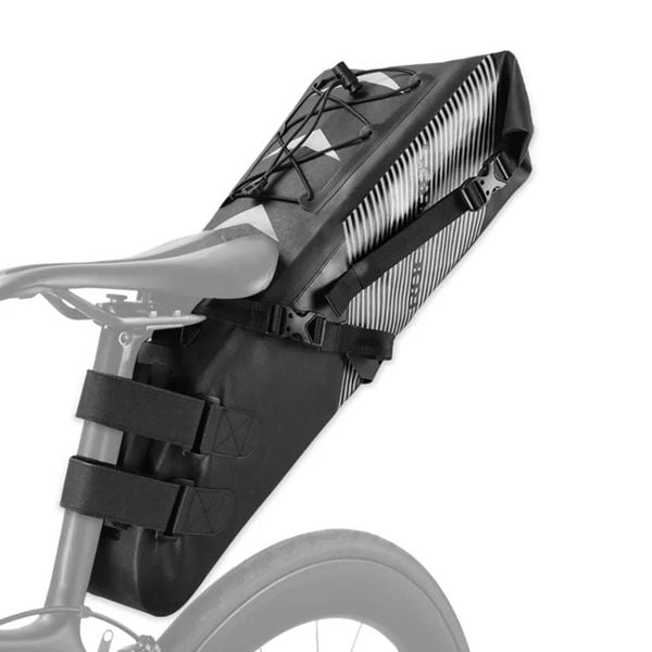 Torba rowerowa Rockbros podsiodłowa 10l. Czarne torby podróżne ROCKBROS, bez wzorów, z materiału, duże. Za 189.00 zł.