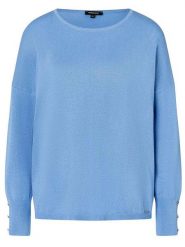More & More Sweter w kolorze błękitnym rozmiar: 44. Niebieskie swetry klasyczne damskie More & More, bez kołnierzyka. Za 133.95 zł.