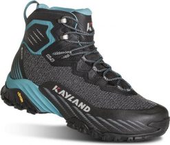 Buty trekkingowe Kayland Duke Mid Gore-Tex Niebieskie. Czarne obuwie trekkingowe damskie Kayland, z gore-texu, bez zapięcia. Za 900.10 zł.