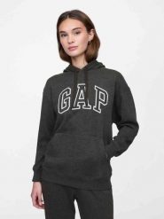 Bluza damska GAP V-Gap Heritage PO HD. Szare bluzy damskie GAP, s, bez wzorów, z bawełny, z kapturem. Za 139.99 zł.