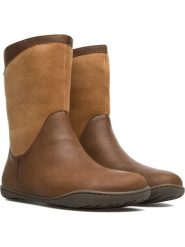 Camper Skórzane kozaki w kolorze jasnobrązowym rozmiar: 35. Brązowe kozaki damskie Camper, na zimę, bez obcasa, bez zapięcia. Za 347.99 zł.