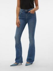 Vero Moda Dżinsy - Flared fit - w kolorze niebieskim rozmiar: L/L32. Niebieskie jeansy damskie Vero Moda. Za 180.06 zł.