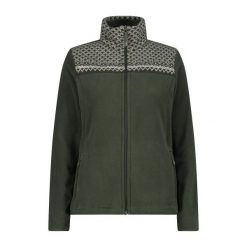 Bluza damska turystyczna CMP 34J0486. Zielone bluzy damskie CMP, s, bez wzorów, z materiału, bez kaptura. Za 415.50 zł.