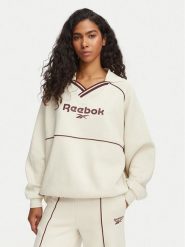 Reebok Bluza Angelica RK25685CCW Kremowy Oversize. Białe bluzy damskie Reebok, xs, bez wzorów, z syntetyku, bez kaptura. Za 199.99 zł.
