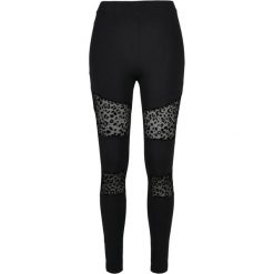 Legginsy Damskie Z Siateczkowym Nadrukiem Flock. Czarne legginsy damskie Urban Classics, xl, bez wzorów. Za 137.99 zł.