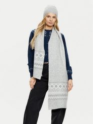 Guess Komplet czapka i komin W5PZ18 Z3LQ0 Szary. Szare kominy damskie Guess, na zimę, z aplikacjami, z materiału. Za 509.99 zł.