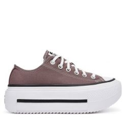 Trampki Converse. Brązowe trampki damskie Converse, bez wzorów, bez zapięcia. Za 399.99 zł.