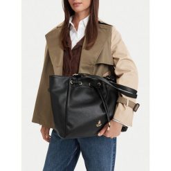 Torebka Beverly Hills Polo Club. Czarne shopper bag Beverly Hills Polo Club, bez wzorów, bez dodatków. Za 279.99 zł.