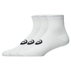 Skarpety Asics Quarter 3 pary. Czarne skarpetki damskie Asics, bez wzorów, z bawełny. Za 63.99 zł.