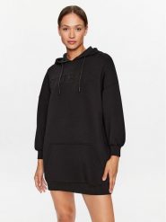 Guess Sukienka codzienna V3BQ14 K7UW2 Czarny Regular Fit. Czarne sukienki damskie Guess, z aplikacjami, z wiskozy, bez ramiączek. Za 269.99 zł.