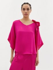 Joseph Ribkoff Bluzka 241767 Różowy Relaxed Fit. Czerwone bluzki damskie Joseph Ribkoff, bez wzorów, z syntetyku, bez kołnierzyka, bez ramiączek. Za 869.99 zł.