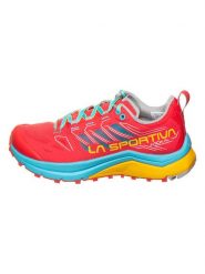 LA SPORTIVA Buty "Jackal" w kolorze czerwono-turkusowym do biegania rozmiar: 36. Czerwone obuwie sportowe damskie La Sportiva, z materiału, bez zapięcia, do biegania. Za 307.46 zł.