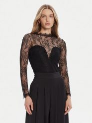 Rinascimento Body CFC0126159003 Czarny Slim Fit. Czarne body i gorsety Rinascimento, bez wzorów, z syntetyku. Za 389.99 zł.