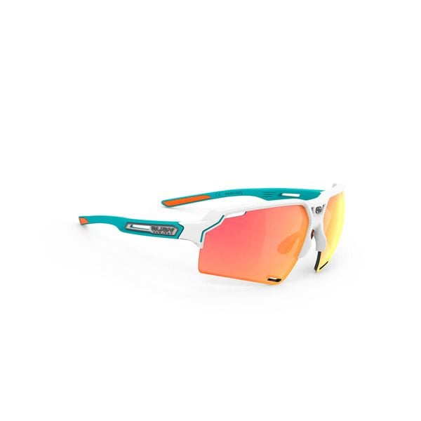 Okulary Rudy Project DELTABEAT WHITE EMERALD MATTE - Multilaser Orange. Białe okulary przeciwsłoneczne damskie Rudy Project. W wyprzedaży za 402.00 zł.