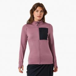 Bluza polarowa Wędrówki damska Swedemount Trondheim Midlayer Full Zip. Fioletowe bluzy damskie SWEDEMOUNT, na zimę, bez wzorów, z polaru, bez kaptura. Za 185.00 zł.