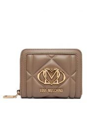 LOVE MOSCHINO Portfel JC5641PP0PLC0105 Beżowy. Brązowe portfele damskie Love Moschino, bez wzorów, ze skóry. Za 459.99 zł.