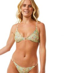 Dół od stroju kąpielowego Rip Curl Sea Of Dreams Cheeky. Zielone bikini RIPCURL, bez wzorów. Za 119.99 zł.