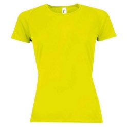Koszulka Damska Sportowa Raglanowa. Zielone koszulki sportowe damskie SOL'S, s, bez wzorów, bez ramiączek, trekkingowe. Za 41.99 zł.