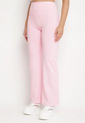 Różowe Legginsy Dzwony z Wysokim Stanem i Szeroką Gumką w Talii Idoreia. Czerwone legginsy damskie Born2be, m, bez wzorów, z jeansu. Za 49.99 zł.