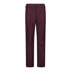 Spodnie narciarskie dla kobiet CMP. Czerwone spodnie sportowe damskie CMP, na zimę, bez wzorów, narciarskie. Za 435.50 zł.