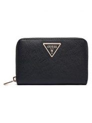 Guess Portfel "Laurel" w kolorze czarnym - 14 x 9,5 x 2 cm rozmiar: onesize. Czarne portfele damskie Guess, z aplikacjami, z materiału. Za 219.95 zł.