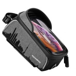 Torebka na telefon na ramę rowerową Rockbros 017-5. Czarne torebki klasyczne damskie ROCKBROS, bez dodatków. Za 79.00 zł.