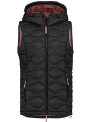 Sublevel Kamizelka pikowana w kolorze czarnym rozmiar: M. Czarne kamizelki damskie Sublevel, m, bez wzorów, bez kaptura. Za 205.45 zł.