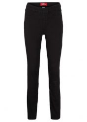 Jegginsy termiczne. Czarne jeansy damskie bonprix, bez wzorów, z jeansu. Za 129.99 zł.