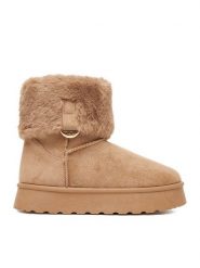 DeeZee Śniegowce CEO-CS6367-04 Beżowy. Brązowe kozaki dziewczęce DeeZee, bez wzorów, z materiału, bez obcasa, bez zapięcia. Za 119.99 zł.