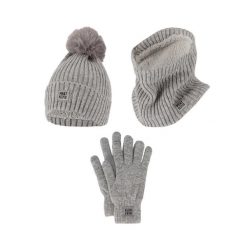 Zestaw Damski Rękawiczki/Czapka/Chusta. Czerwone chusty damskie HEAT KEEPER, bez wzorów, z materiału. Za 249.54 zł.