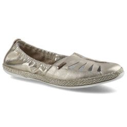 Złote Espadryle Lemar Damskie Wygodne Obuwie. Żółte espadryle damskie Lemar, w ażurowe wzory, ze skóry, bez obcasa, na obcasie. Za 159.00 zł.