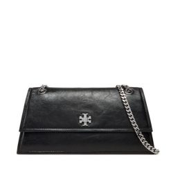 Torebka Tory Burch. Czarne torebki wieczorowe damskie Tory Burch, bez wzorów, bez dodatków. Za 2,689.00 zł.